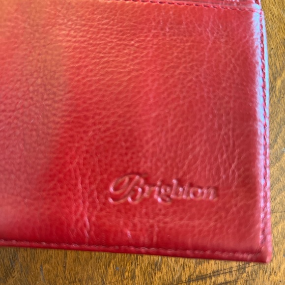 Brighton Love Lock Red Leather Foldover Wallet Crossbody Purse Valentine’s Day - Picture 12 of 13